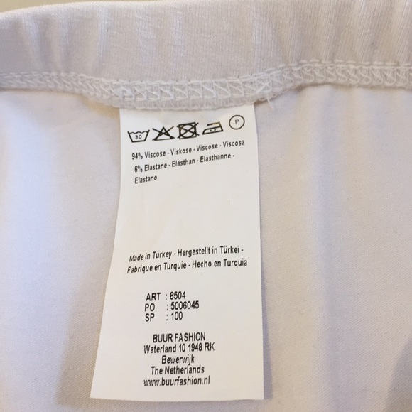 Yest Insider 8504 Stretch White Capris Leggings Pants Size 16 - Picture 5 of 12